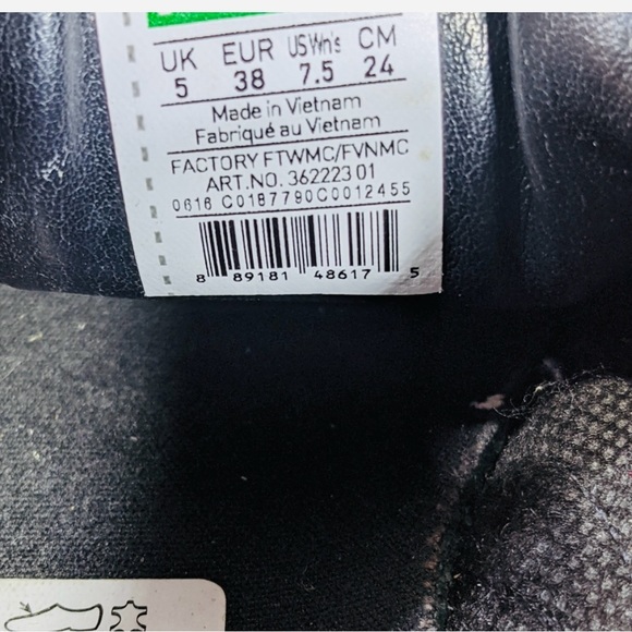 Puma Womens sneakers Size 7.5 Platform black suede skater comfort classic (62 - Picture 6 of 7